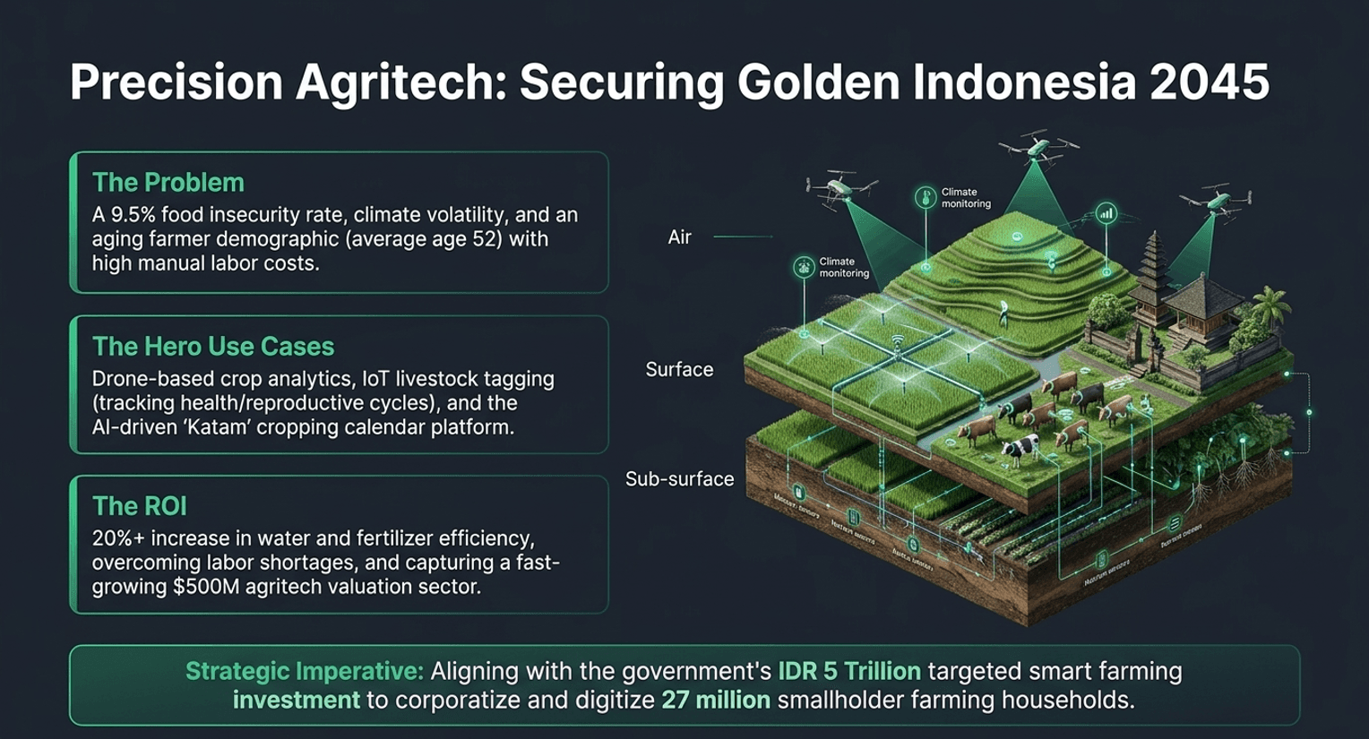 Precision Agritech: Securing Golden Indonesia 2045